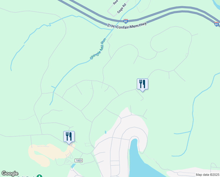 map of restaurants, bars, coffee shops, grocery stores, and more near 92 Rockridge Road in Lake Harmony