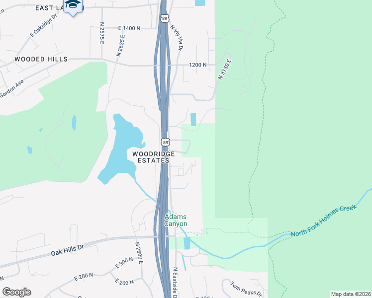 map of restaurants, bars, coffee shops, grocery stores, and more near 798 Eastside Drive in Layton
