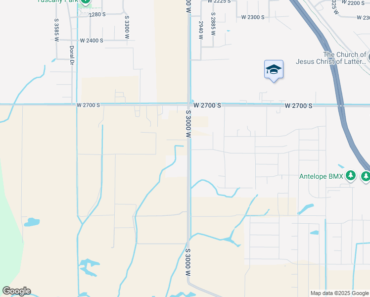 map of restaurants, bars, coffee shops, grocery stores, and more near 2912 South 3000 West in Syracuse