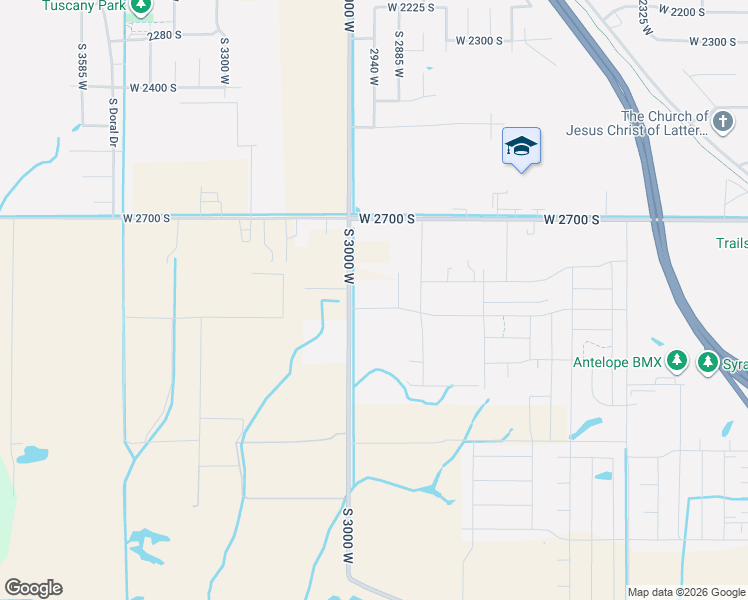 map of restaurants, bars, coffee shops, grocery stores, and more near 2889 South 3000 West in Syracuse