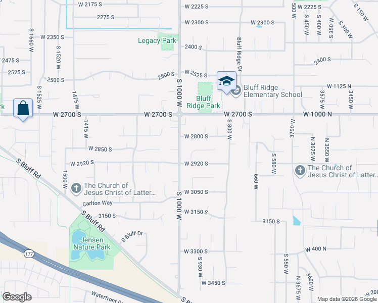 map of restaurants, bars, coffee shops, grocery stores, and more near 933 2850 South in Syracuse