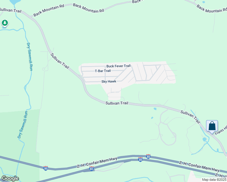 map of restaurants, bars, coffee shops, grocery stores, and more near 202 Moyer Court in Monroe County