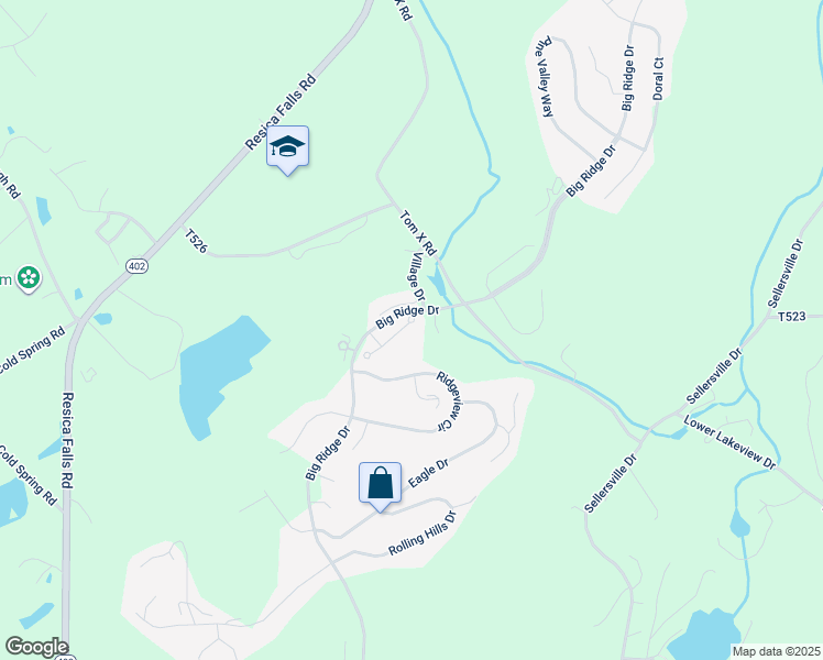 map of restaurants, bars, coffee shops, grocery stores, and more near 234 Hawthorne Village Court in East Stroudsburg
