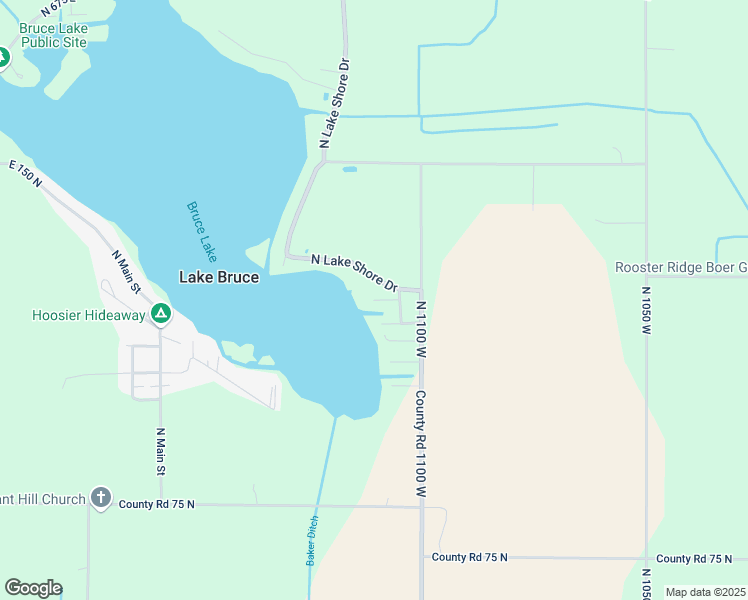 map of restaurants, bars, coffee shops, grocery stores, and more near 11198 West Pontoon Drive in Kewanna