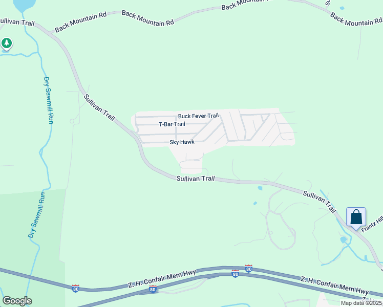 map of restaurants, bars, coffee shops, grocery stores, and more near 204 Moyer Court in Monroe County