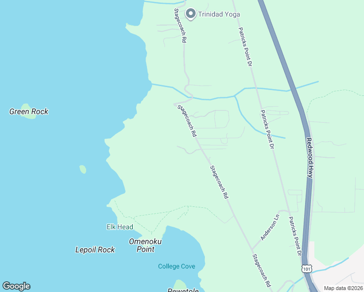 map of restaurants, bars, coffee shops, grocery stores, and more near 760 Stagecoach Road in Trinidad