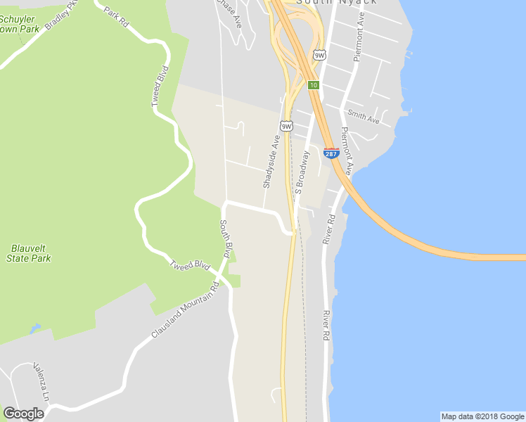 map of restaurants, bars, coffee shops, grocery stores, and more near 32 Old Mountain Road in Nyack