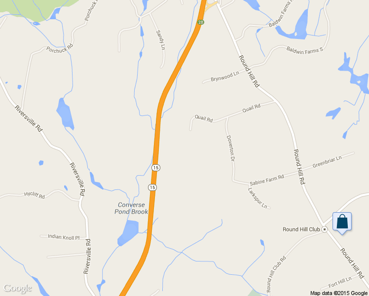 map of restaurants, bars, coffee shops, grocery stores, and more near 46 Quail Road in Greenwich