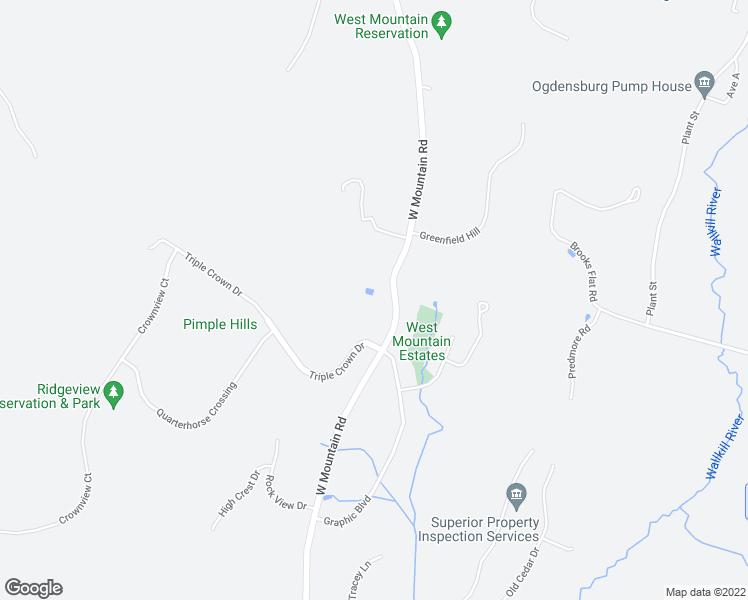 map of restaurants, bars, coffee shops, grocery stores, and more near 330 West Mountain Road in Sparta Township