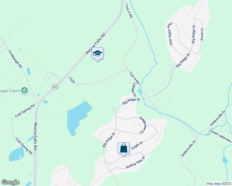 map of restaurants, bars, coffee shops, grocery stores, and more near in Stroudsburg
