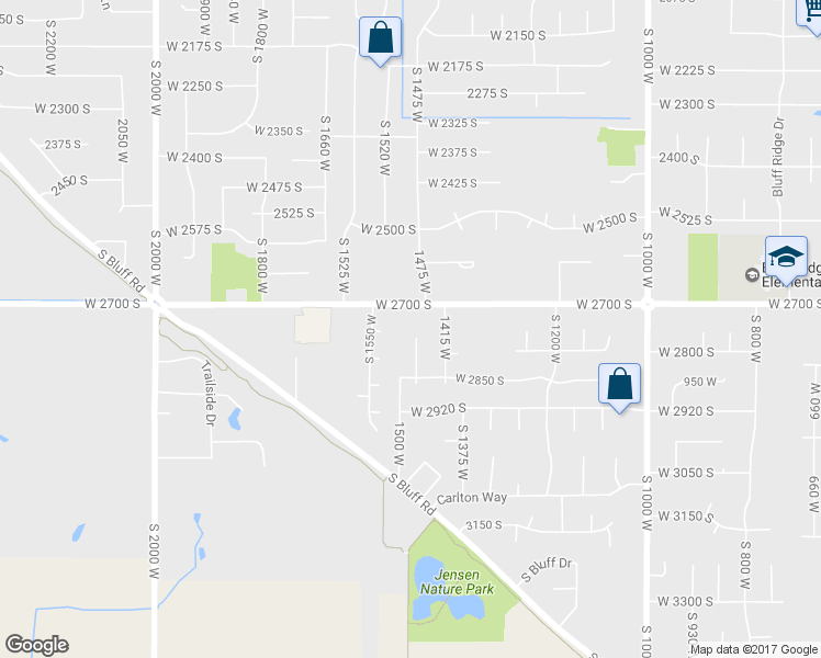 map of restaurants, bars, coffee shops, grocery stores, and more near 2748 South 1475 West in Syracuse