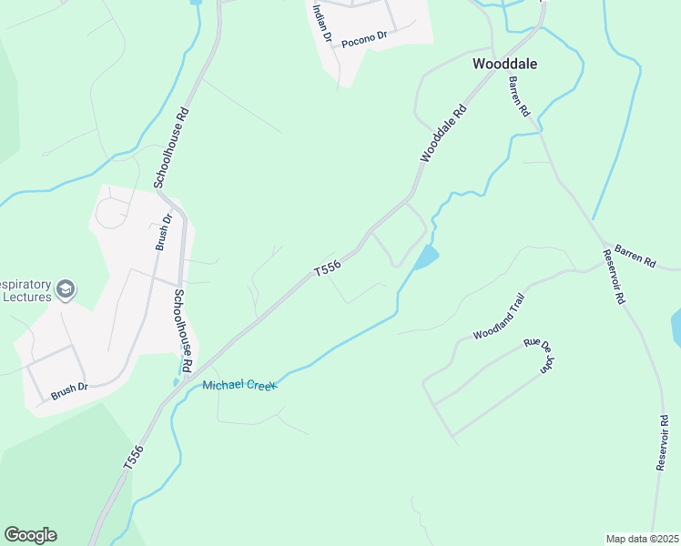 map of restaurants, bars, coffee shops, grocery stores, and more near 480 Wooddale Road in East Stroudsburg