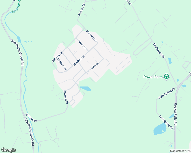 map of restaurants, bars, coffee shops, grocery stores, and more near 2416 Beech Lane in East Stroudsburg