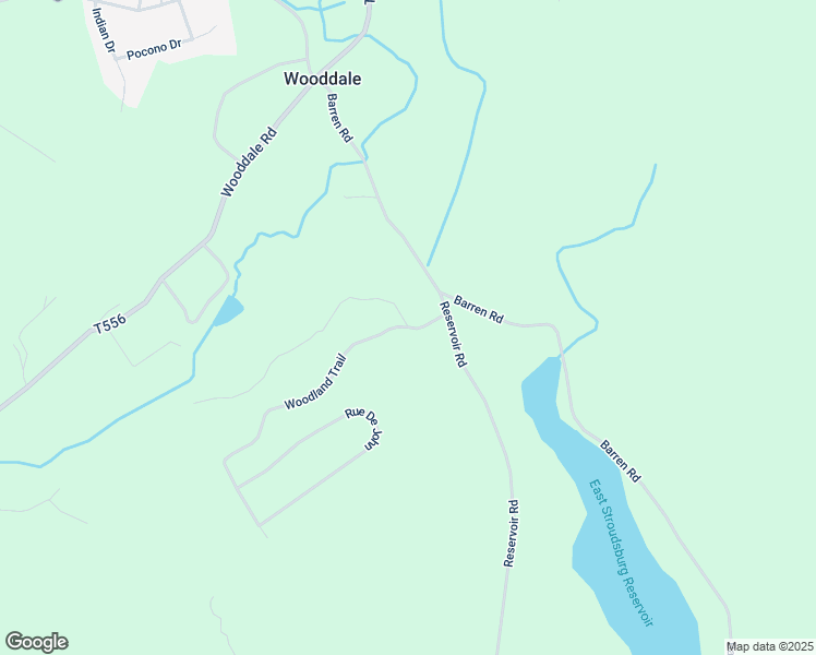 map of restaurants, bars, coffee shops, grocery stores, and more near 320 Lee Lane in East Stroudsburg