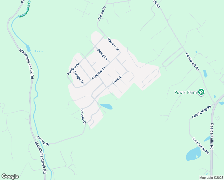 map of restaurants, bars, coffee shops, grocery stores, and more near 2513 Raspberry Lane in East Stroudsburg