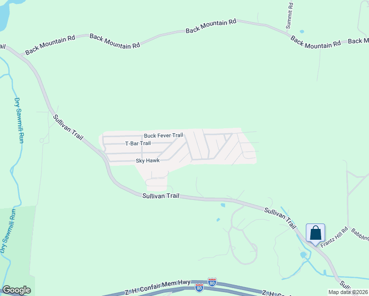 map of restaurants, bars, coffee shops, grocery stores, and more near Sky Hawk in Scotrun