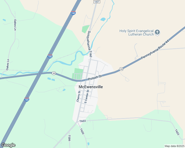 map of restaurants, bars, coffee shops, grocery stores, and more near East Academy Street in McEwensville