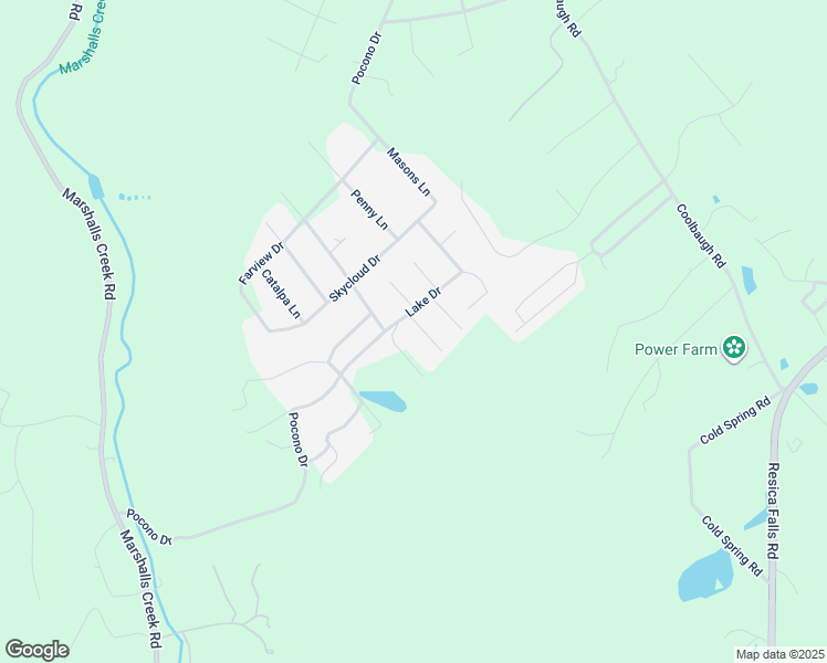 map of restaurants, bars, coffee shops, grocery stores, and more near 2406 Beech Lane in East Stroudsburg