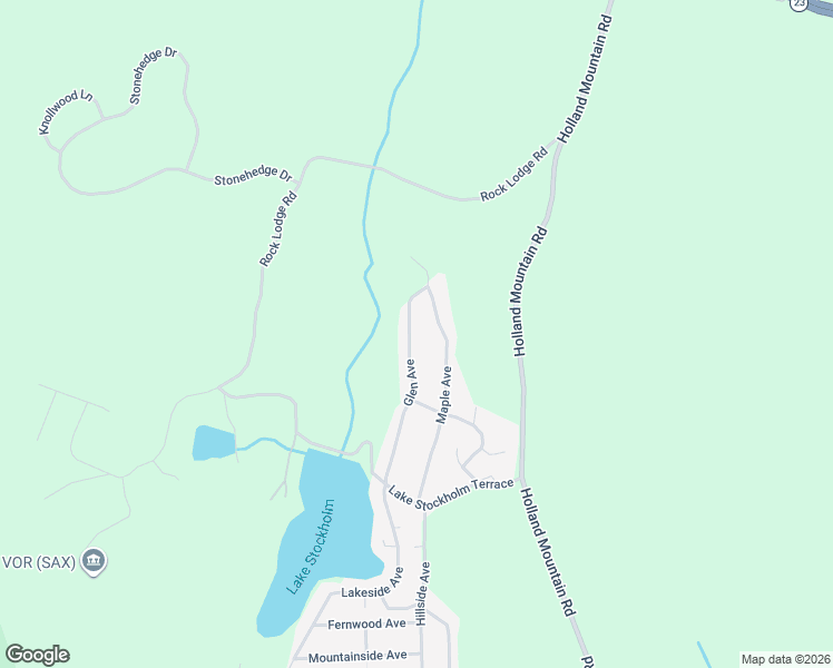 map of restaurants, bars, coffee shops, grocery stores, and more near 62 Glen Avenue in Hardyston