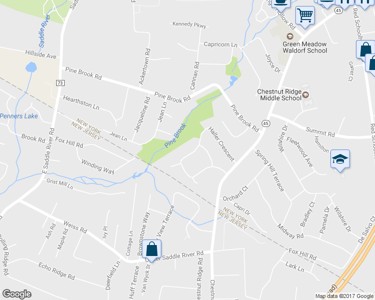map of restaurants, bars, coffee shops, grocery stores, and more near 26 Haller Crescent in Spring Valley