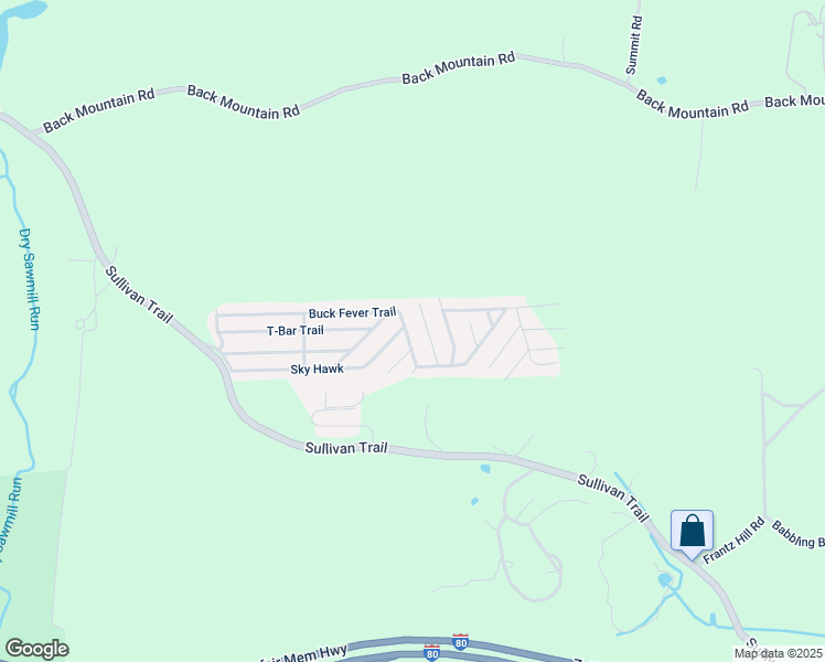 map of restaurants, bars, coffee shops, grocery stores, and more near 207 Buck Fever Trail in Monroe County