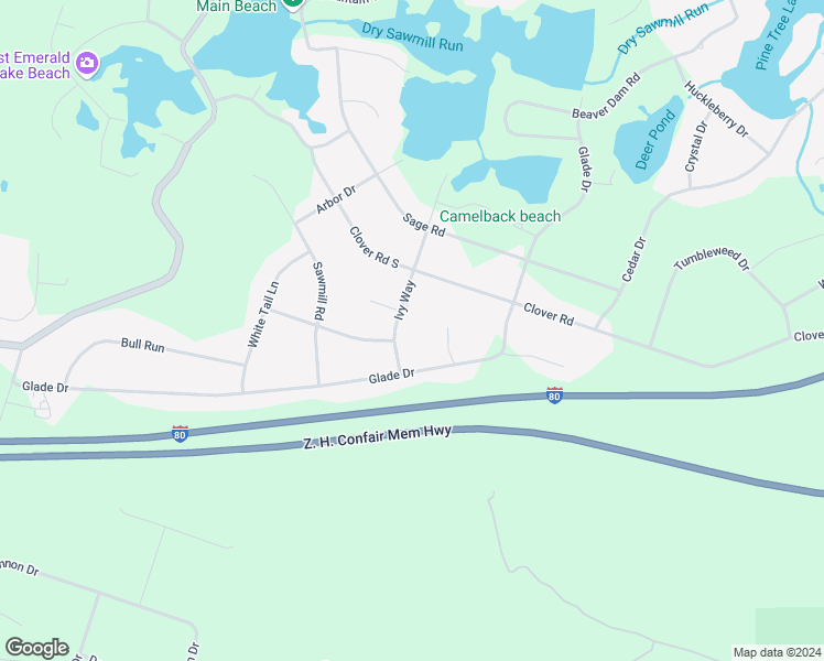 map of restaurants, bars, coffee shops, grocery stores, and more near 124 Ivy Way in Long Pond