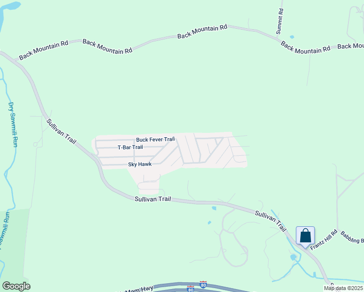 map of restaurants, bars, coffee shops, grocery stores, and more near 207 Buck Fever Trail in Monroe County