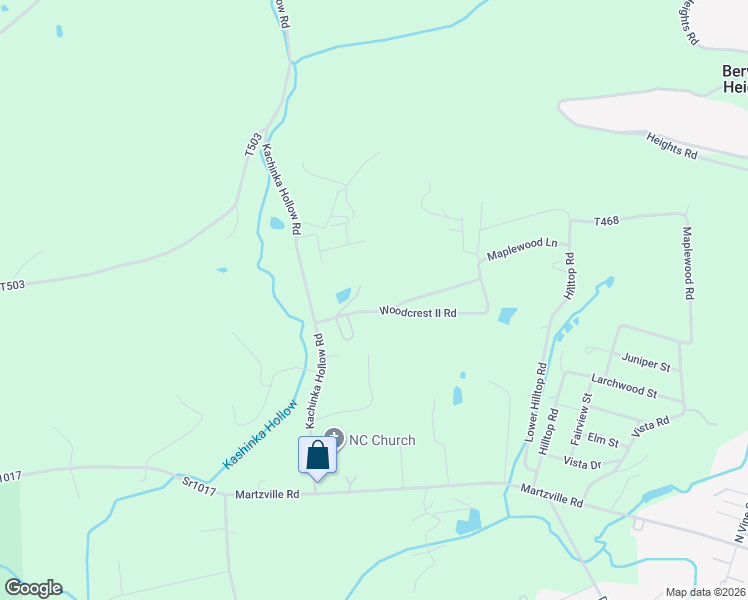 map of restaurants, bars, coffee shops, grocery stores, and more near 27 Upper Woodcrest Road in Berwick
