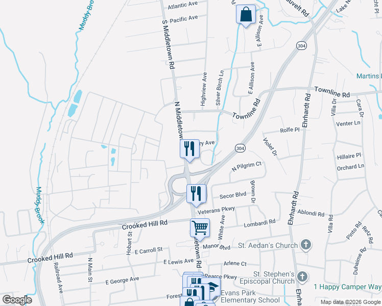 map of restaurants, bars, coffee shops, grocery stores, and more near 422 Somerset Drive in Pearl River