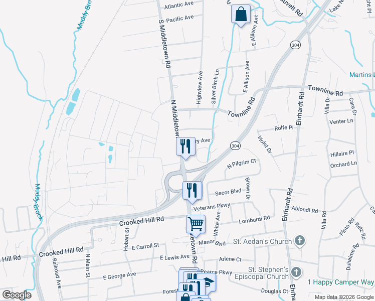 map of restaurants, bars, coffee shops, grocery stores, and more near 422 Somerset Drive in Pearl River