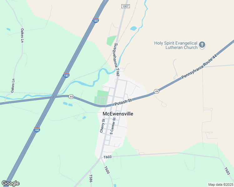 map of restaurants, bars, coffee shops, grocery stores, and more near East Academy Street in McEwensville