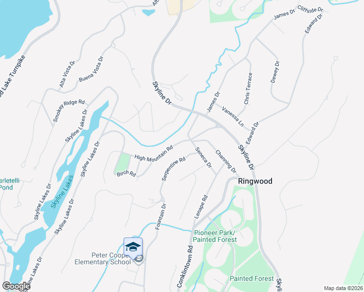map of restaurants, bars, coffee shops, grocery stores, and more near 13 Serpentine Road in Ringwood