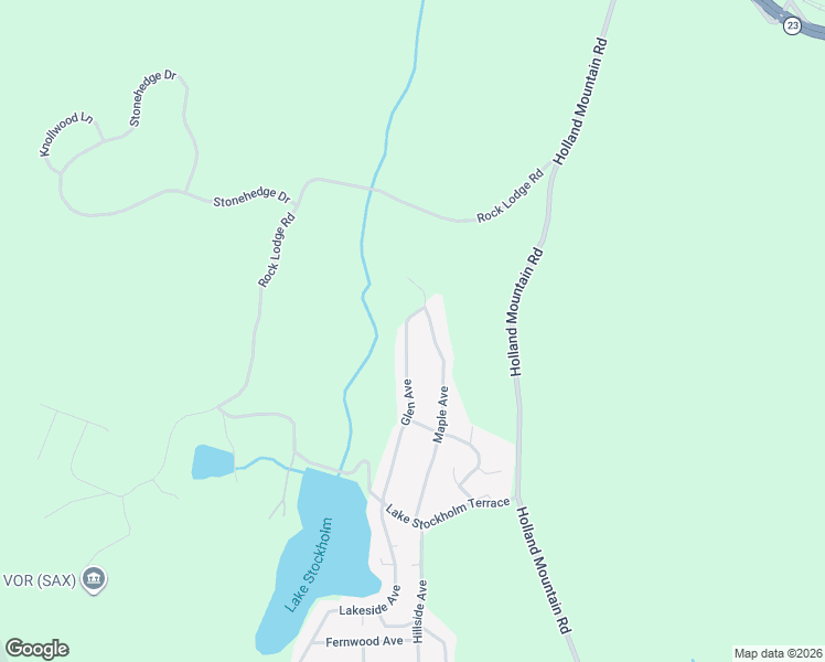 map of restaurants, bars, coffee shops, grocery stores, and more near 62 Glen Avenue in Hardyston