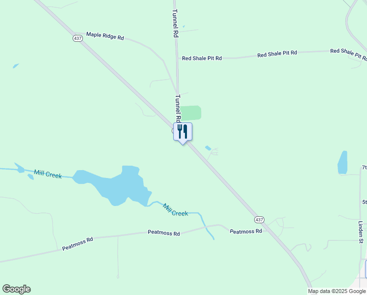 map of restaurants, bars, coffee shops, grocery stores, and more near 182 Pennsylvania 437 in White Haven