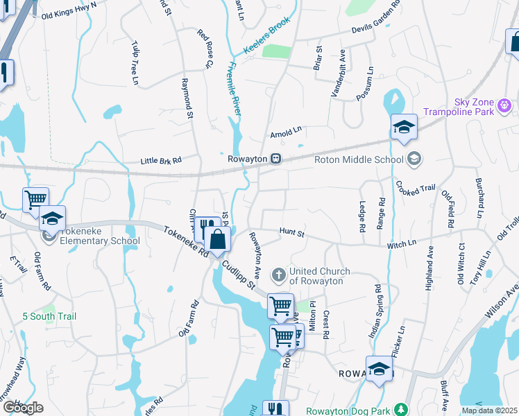 map of restaurants, bars, coffee shops, grocery stores, and more near 4 Mc Kendry Court in Norwalk