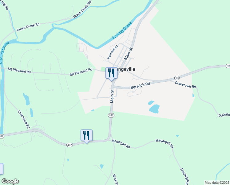 map of restaurants, bars, coffee shops, grocery stores, and more near 209 Main St in Orangeville