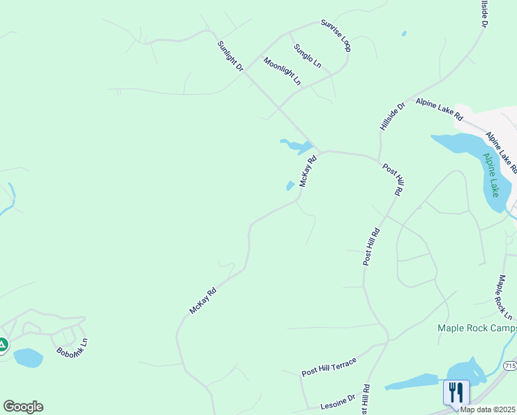 map of restaurants, bars, coffee shops, grocery stores, and more near 309 McKay Road in Henryville