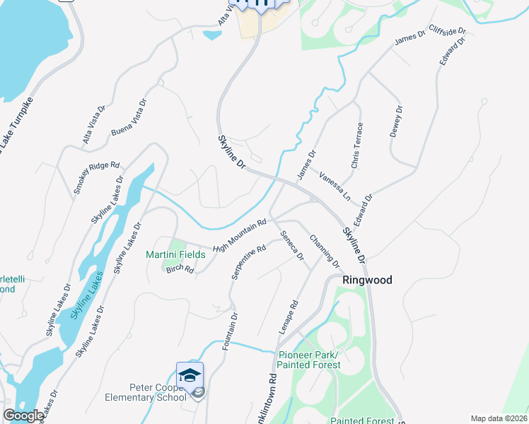 map of restaurants, bars, coffee shops, grocery stores, and more near 6 Beech Court in Ringwood