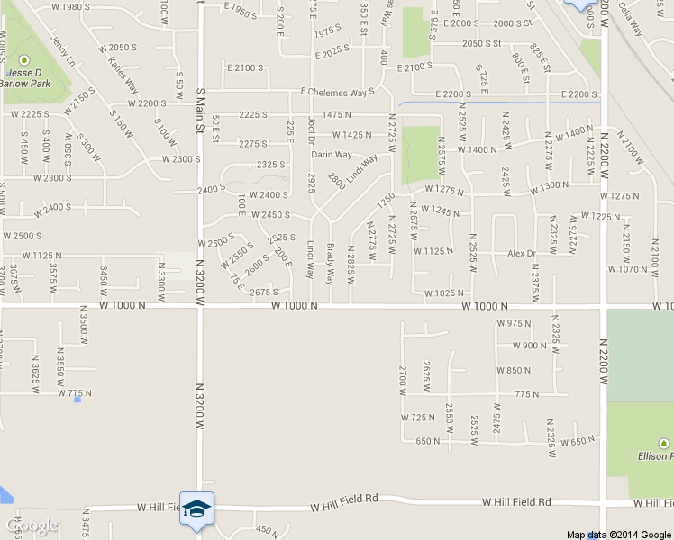 map of restaurants, bars, coffee shops, grocery stores, and more near 1090 N 2875 W in Layton