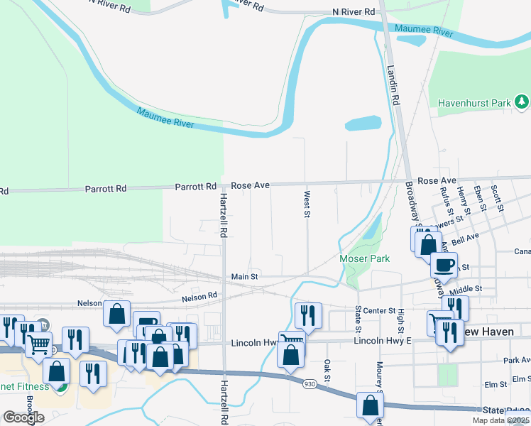 map of restaurants, bars, coffee shops, grocery stores, and more near 142 Sturm St in New Haven
