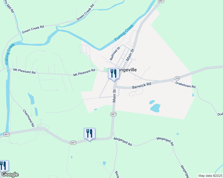map of restaurants, bars, coffee shops, grocery stores, and more near 209 Main St in Orangeville