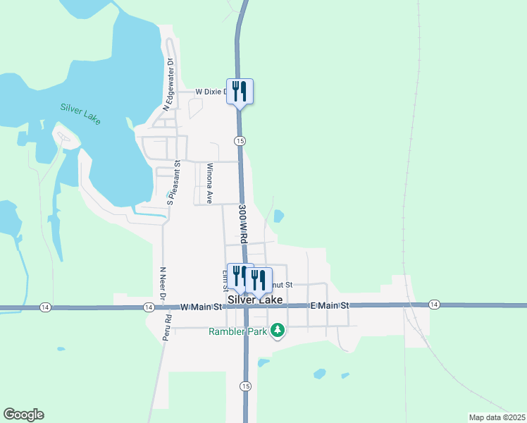 map of restaurants, bars, coffee shops, grocery stores, and more near 509 North High Street in Silver Lake