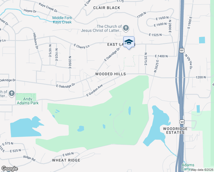 map of restaurants, bars, coffee shops, grocery stores, and more near 2339 1100 North in Layton