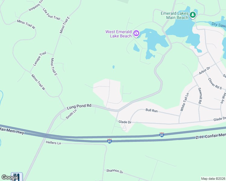 map of restaurants, bars, coffee shops, grocery stores, and more near 20 Laurel Park Dr in Long Pond