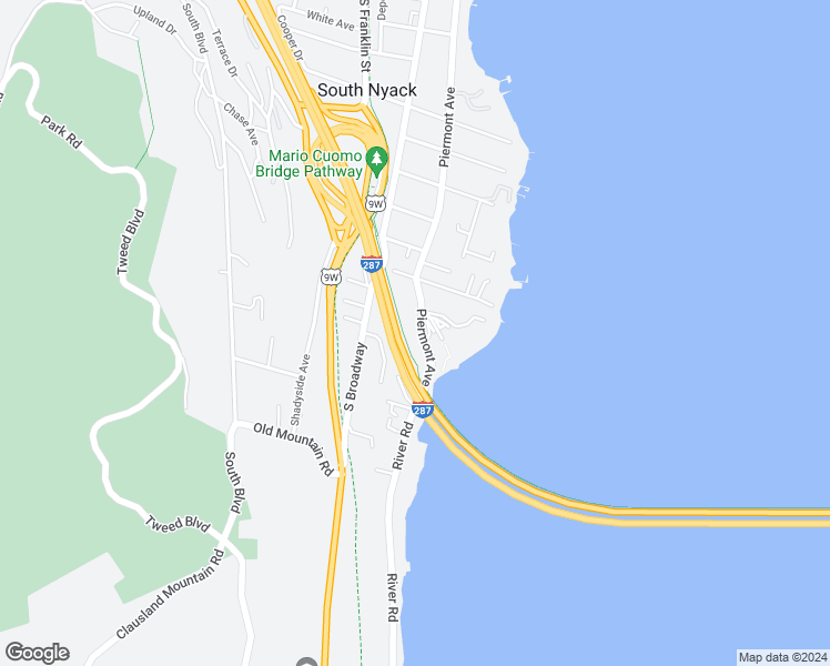 map of restaurants, bars, coffee shops, grocery stores, and more near 298 Piermont Avenue in Nyack