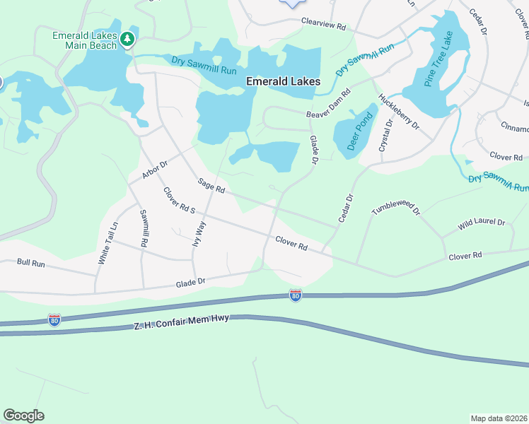 map of restaurants, bars, coffee shops, grocery stores, and more near 1809 Sage Road in Long Pond
