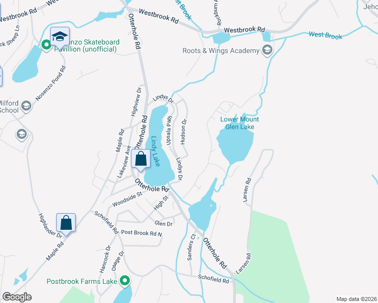 map of restaurants, bars, coffee shops, grocery stores, and more near 47 Broadway in West Milford