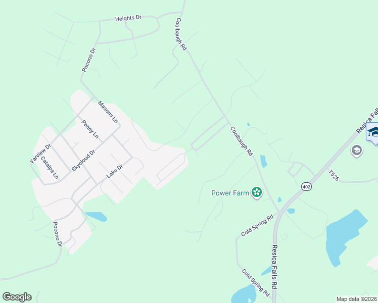map of restaurants, bars, coffee shops, grocery stores, and more near South Drive in East Stroudsburg