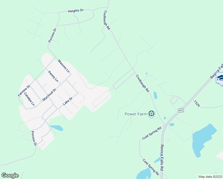 map of restaurants, bars, coffee shops, grocery stores, and more near 434 Upper PMHE North Drive in East Stroudsburg