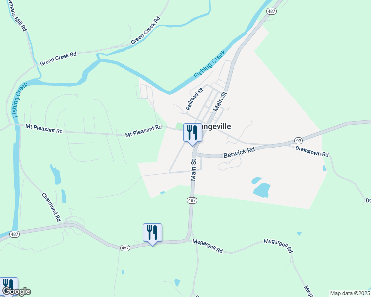 map of restaurants, bars, coffee shops, grocery stores, and more near 209 Main St in Orangeville